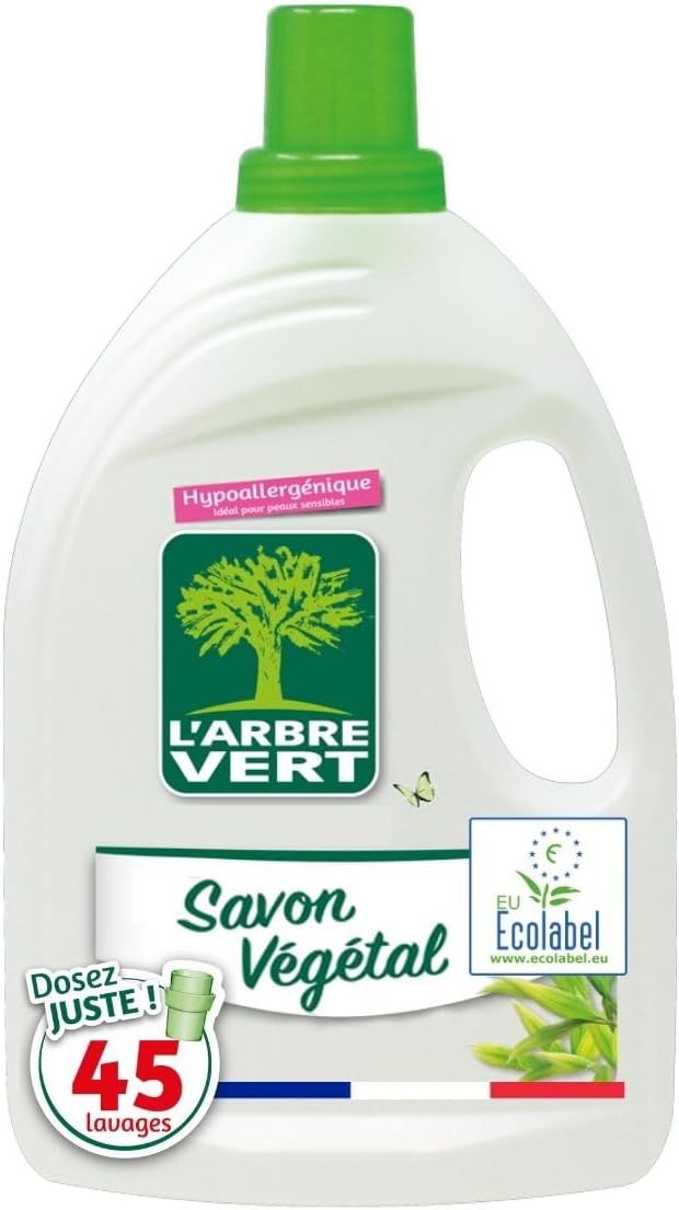Lessive Liquide Végétal Hypoallergénique