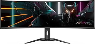 GIGABYTE AORUS CO49DQ 49" OLED (Curve), 5120 x 1440 (DQHD), 144Hz, 0.03 ms (GTG), FreeSync Premium Pro, 1000 nits (Typ, HDR APL 3%), HDR True Black 400