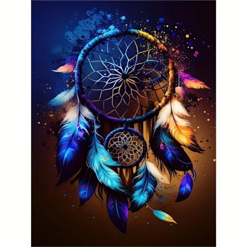 AUNHOKE Diamond Painting Set, Kranz 5D Diamond Painting Erwachsene, Diamond Painting Bilder für Wohnzimmer Schlafzimmer Büro Wand