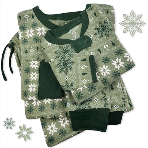 Image of Butterblu Family Jammies Matching Holiday Christmas Pajama Sets | GOTS Certified Organic Cotton for Baby, Toddler, Kids, Adults, and Pets, with Pockets, Perfect for Family Photos