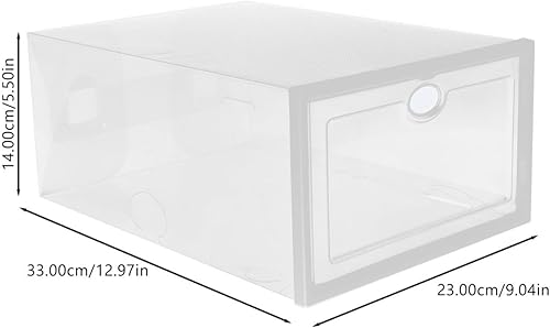 Miniatura 2 de Alipis 5 cajas de zapatos para armario, zapatillas, soporte para zapatos, organizador de zapatos, cajas de zapatos, contenedor de zapatos apilables,