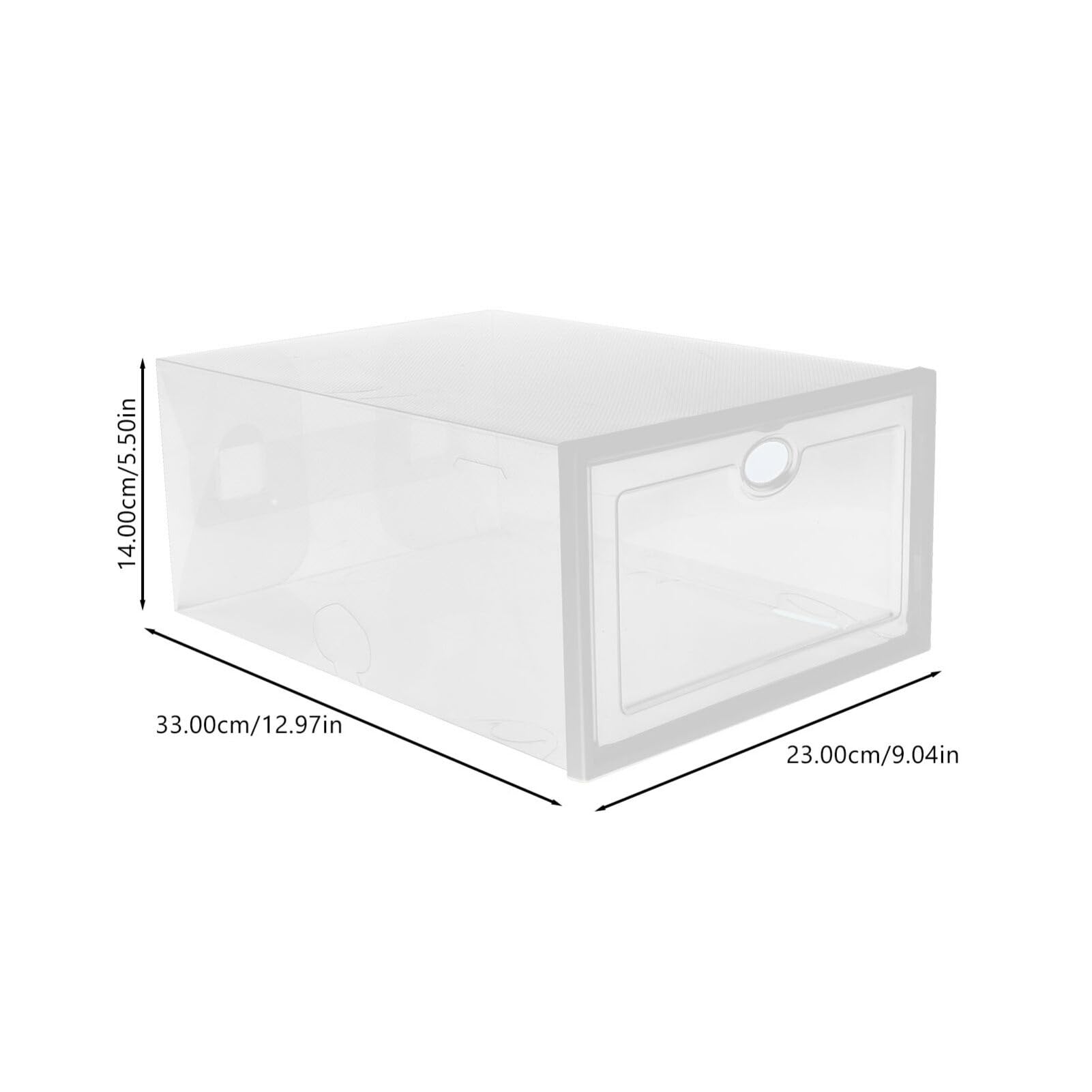 Cabilock Shoe Storage Boxes Stackable Clear Containers Sneaker Storage Home Organization Space Saver