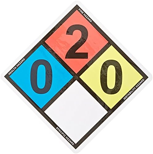 SmartSign - NFPA-0001-NFR-EU-10x10 NFPA Labels For Diesel Fuel Oil No. 2, Rating (0,2,0) | 13.8