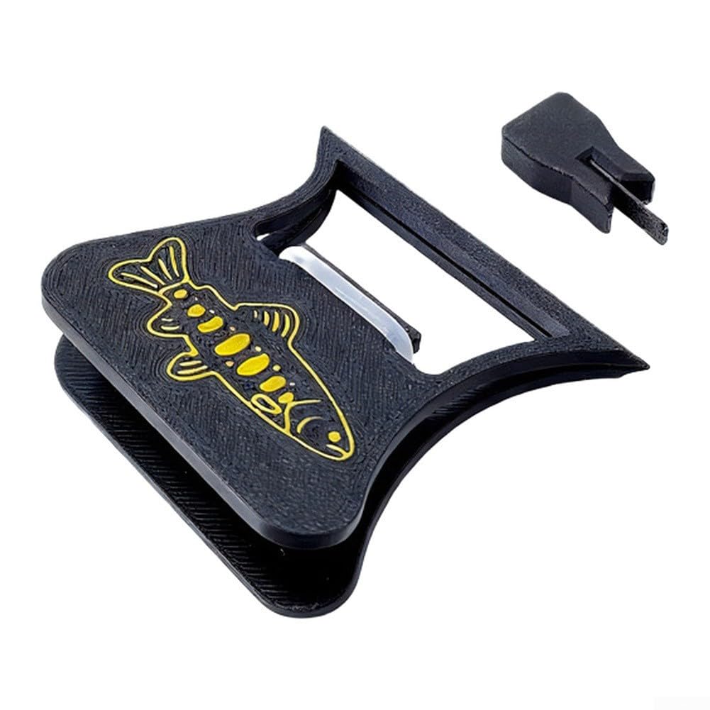 Eawfgtuw Stainless Steel Fly Tying Hackle Clamp, Feather Pliers for Precise Fly Fishing Tool, Secure Grip for Soft Fluffy Feathers, Hackle Grip Tool, Silver(PTEG)