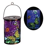 New Creative Butterfly Garden Friends Hanging Solar Lantern
