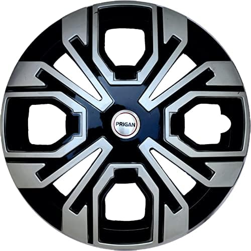 PRIGAN Wheel Cover for Maruti Zen Estilo 13 Inch Black Silver Wheel Cap