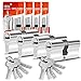 Produktbild GERCAR Profilzylinder Schließzylinder Zylinderschloss 40/40 Doppelzylinder Türschloss - inkl. 10 Schlüssel - Gleichschließend 4er Set - Länge: 80mm , A:40 B:40 - 4er Set