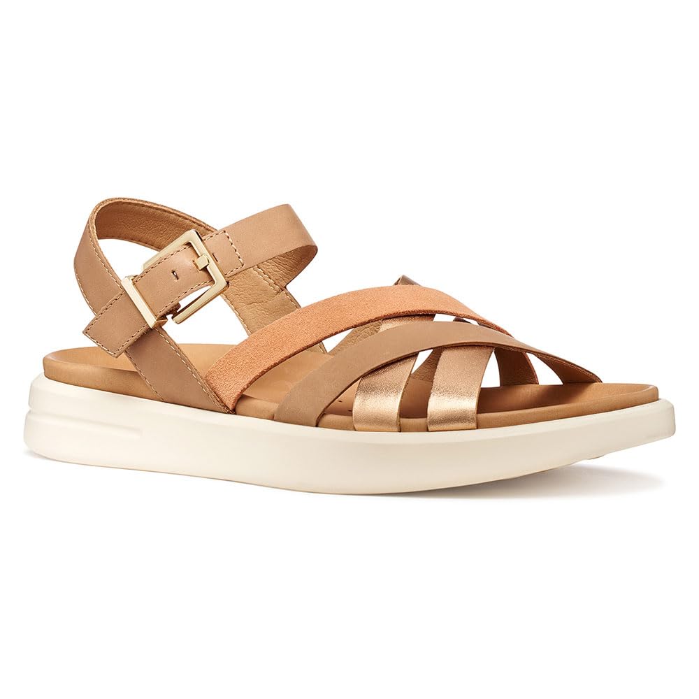 Geox D Xand 2s B, Sandali con Zeppa Donna