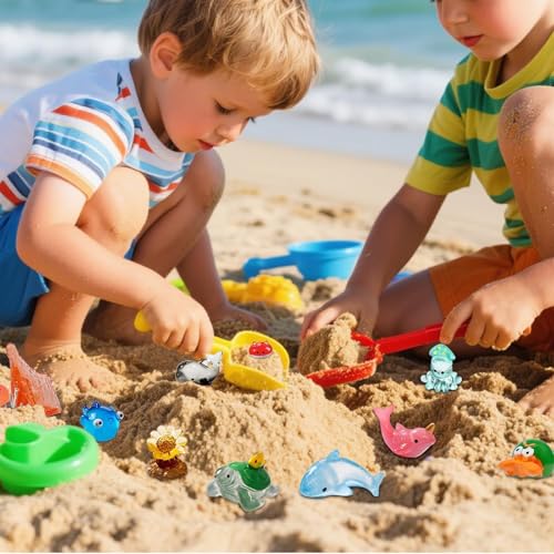 Image of Exasinine 67pcs Mini Resin Ocean Animal Figurines Luminous Mini Resin Animals Decorations for Micro Landscape Aquarium Fish Tank Fairy Garden DIY Craft Accessories