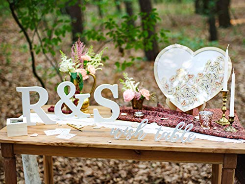 Libetui Buchstabe L Dekobuchstabe L -20cm groß- Haus Dekoration Wohnzimmer Kinderzimmer Deko Geburtstag Party Hochzeit Home - Weiß freistehend bemalbar - Love Liebe LEBE