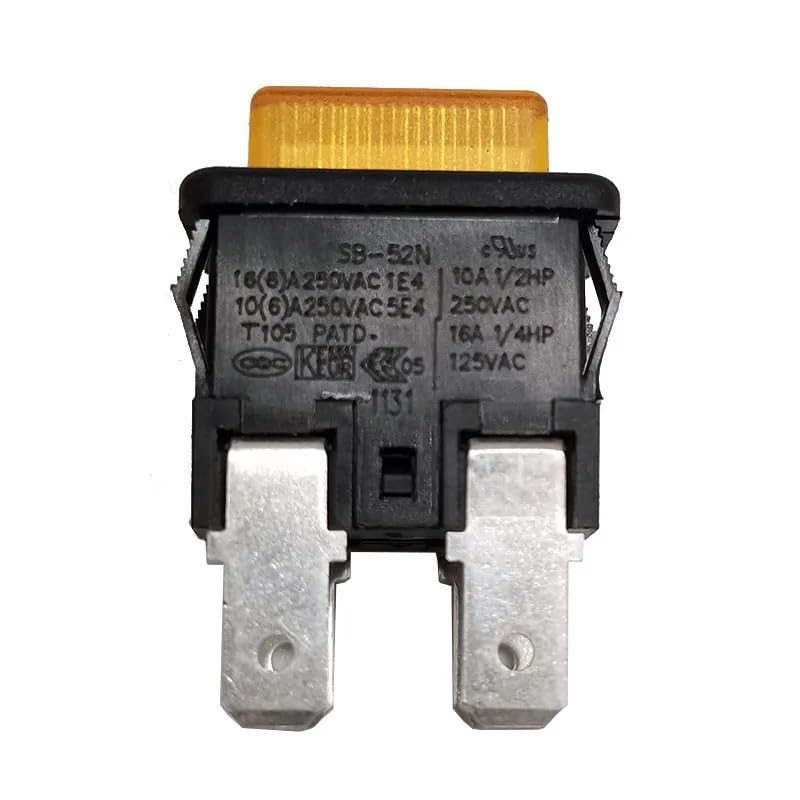 2PC ボタンスイッチ 21*15mm ロックレス セルフリセット リバウンド 4ピン ランプ付き SB-52N 掃除機電源