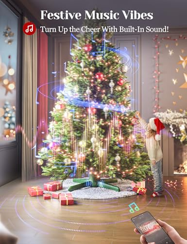 Dg-Direct SDJ006 Musical Rotating Christmas Tree Stand, Anti-Tilt Noiseless, Up To 9Ft 120 Lb Artificial Christmas Tree thumb #1