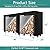 Sqodok Firewood Rack Cover 420D Waterproof Log Rack Cover 8FT Indoor Outdoor Wood Cover All Weather Protection Firewood Holder Cover Metal Lumber Carrier, Black