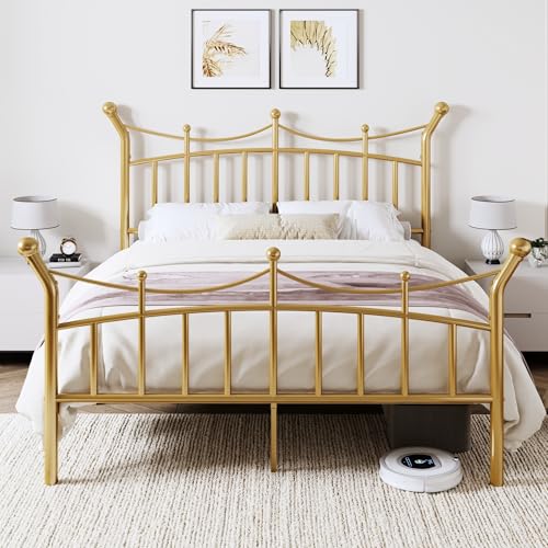 Allewie 14 Inches Queen Size Metal Platform Bed Frame...