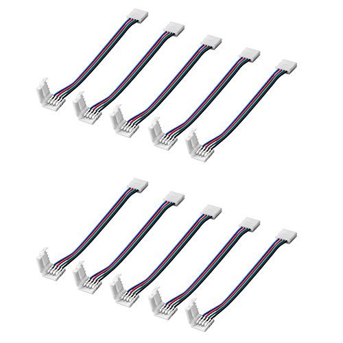 SIENOC 10 paquete de adaptador de conector conector rápido para LED RGB raya 5050 cable del conector