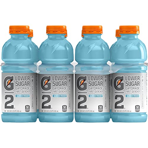 Gatorade G2 Thirst Quencher Sports Drink, Frost Glacier Freeze, 20Oz Bottle, 8 Pack, Electrolytes For Rehydration #TOP4