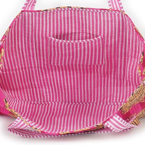 Image of Marubhumi Women Lightweight Travel Bag Purse Cotton Shoulder Tote Bag For Shopping Grocery & Beach Bag