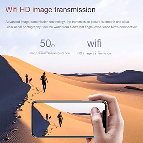 ZHCJH Drohne mit Kamera 4K-Drohne Dual-Kamera Optischer Fluss Positionierung WiFi FPV-Drohne Headless-Modus Höhe Halten… – Bild 6