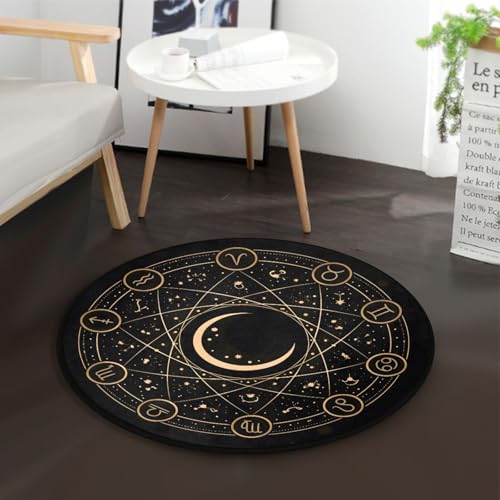 Tapete redondo decorativo diámetro 92 cm ALAZA miniatura 2