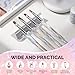 MelodySusie 4Pcs Nail Art Clean Up Brushes,Flat/Oval/Angled/Carved Gel Nail Brushes,For Nail Art Design Painting DIY and Cleaning Polish Mistake on the Cuticles Or Gel Application