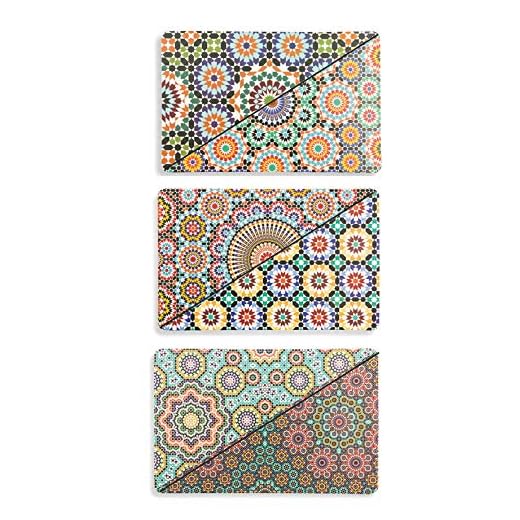 Villa d'Este Home Tivoli MARRAKECH SET 6 TOVAGLIETTA DOUBLE FACE