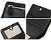 AINIMOER Small Leather Wallet for Women, Ladies Credit Card Holder RFID Blocking Women's Mini Bifold Pocket Purse, Black