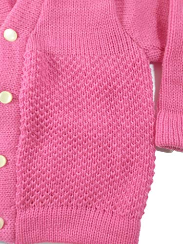 Image of Born Baby Woolen Sweater (3 Piece - 1 Sweater, 1 Cap, 1 Pair of Socks)| (Small 0-6 Months, Large 6-18 Months)