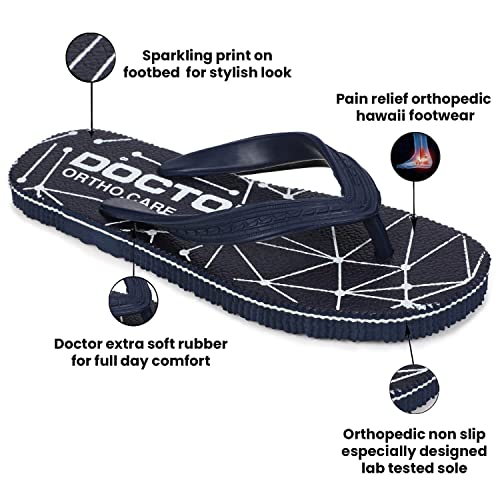 Image of DOCTOR EXTRA SOFT Women's Orthopedic and Diabetic Comfort Ortho Care, Bathroom Rubber Flip-Flops and House Slipper [OR-D-02]