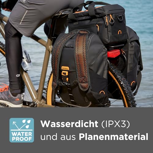 Basil 291198 - Waterproof Luggage Rack Bag with Straps mik Miles 7l4