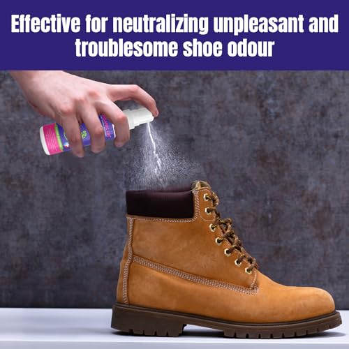 Image of Organic Life Shoe Spray Deodorizer, Eliminator Spray for Foot and Shoe, Tea Tree & Witch Hazel Foot Spray and Shoe Freshener, Shoe Protector Spray, Odour Remover for Shoes