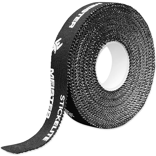 Meister StickElite Professional Porous Athletic Tape for Fingers & Toes - 15yd x 1/2' - Black - 2 Rolls