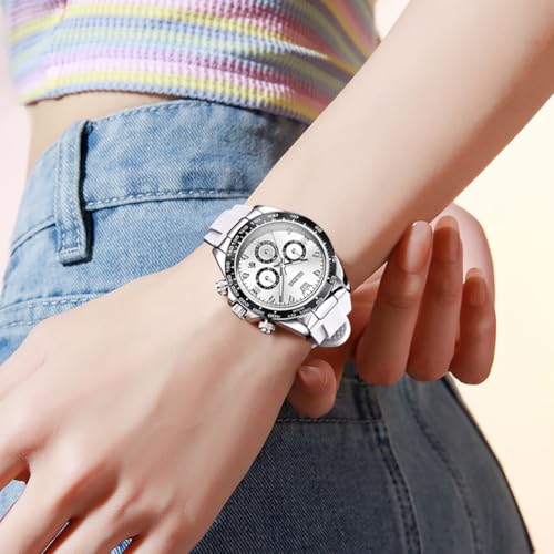 Image of OLEVS Luxury Diamond Small Female Watches - Stainless Steel Bracelet, Waterproof Business Dress Analog Luminous Date Ladies Watches