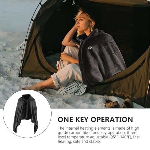 Manta chal calentada VANZACK para sofá o cama de forro polar 3
