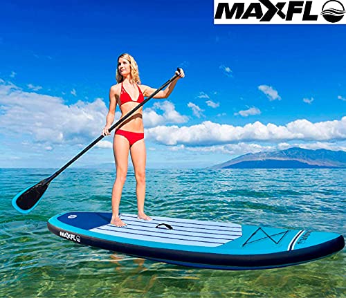image for MAXFLO Inflatable Stand Up Paddle Board 10’6” Long 6” Thick | SU