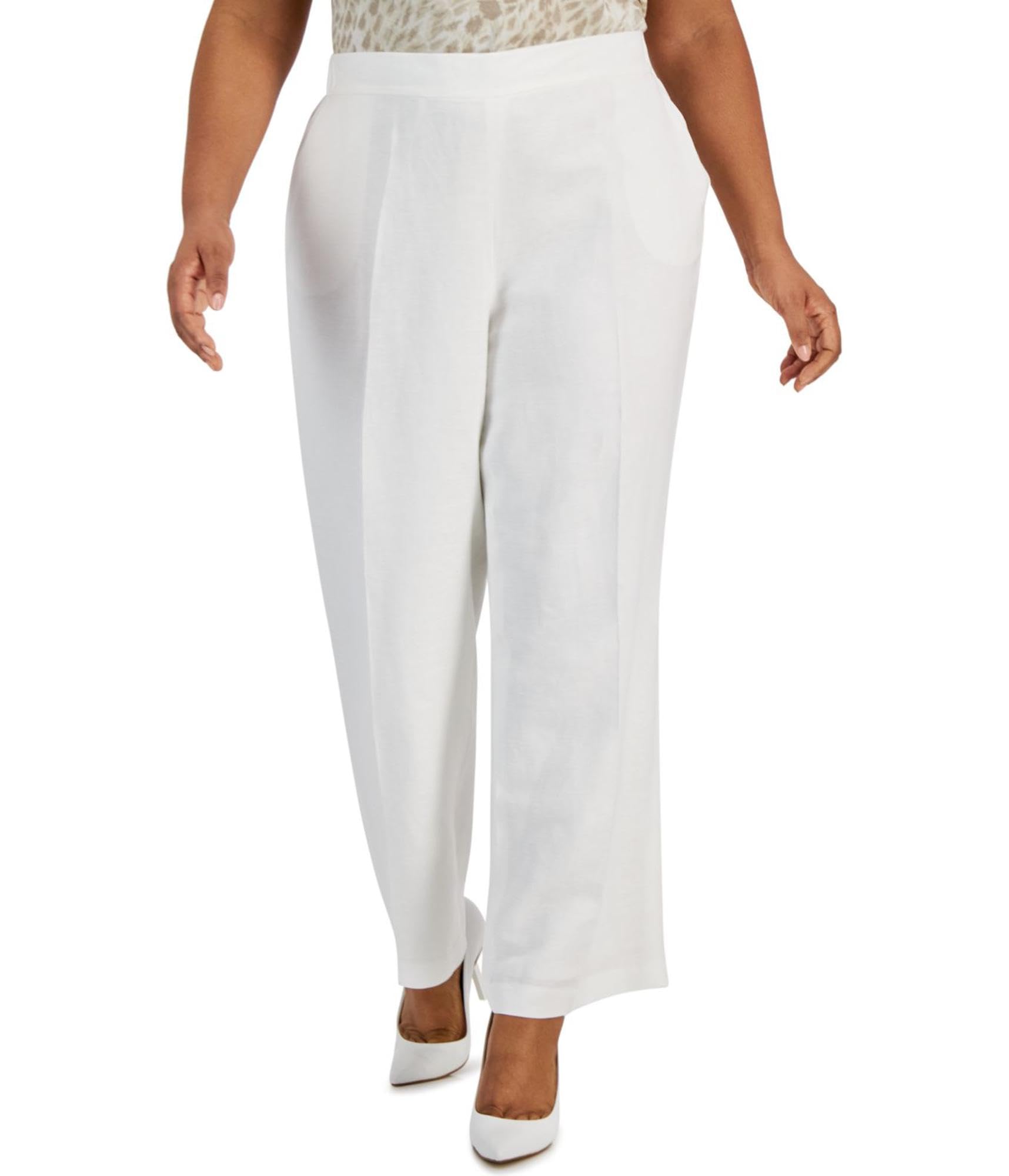 Linen Cayden Pant Plus Size by Kasper