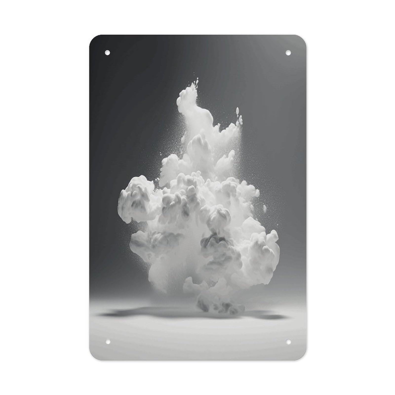 Btcowzrv Style A Cloud Floating Metal Tin Sign Wall Decor Hanging Plaque