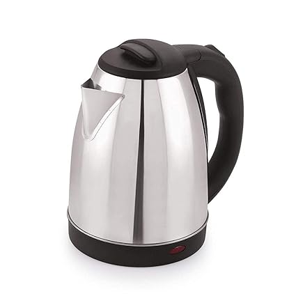 ABIR ENTERPRISE Fast Boiling Tea Kettle Cordless, Stainless Steel Finish Hot Water Kettle ? Tea Kettle, Tea Pot ? Hot Water Heater Dispenser Electric Kettle (2 L, Silver)