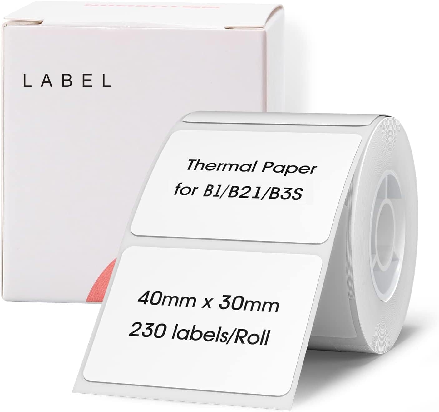 Amazon.com : NIIMBOT B1 Label Tape B21 Self-Adhesive Labeling Tape 27x27mm Round Thermal Label ...