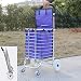 Produktbild FANg Grocery Einkaufswagen Große fahrbare Einkaufswagentasche, Portable faltbaren Wagen, Wagen mit Rädern, mit Lenkrolle und Abnehmbarer wasserdichter Tasche, for Wander Einkaufswagen