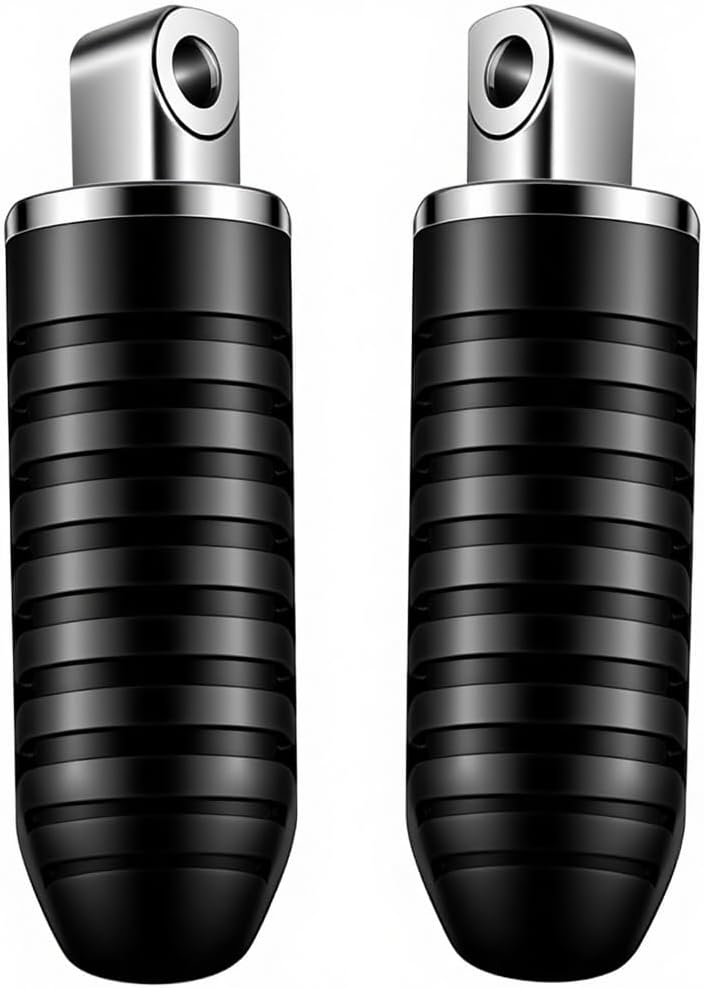 Front and Rear Motorcycle Foot Pegs Compatible with Suzuki V-Strom DL650 DL1000 GSX1300R Hayabusa 2008-2020 - Anti-Slip Aluminum Footrests with Complete Mounting Kit​