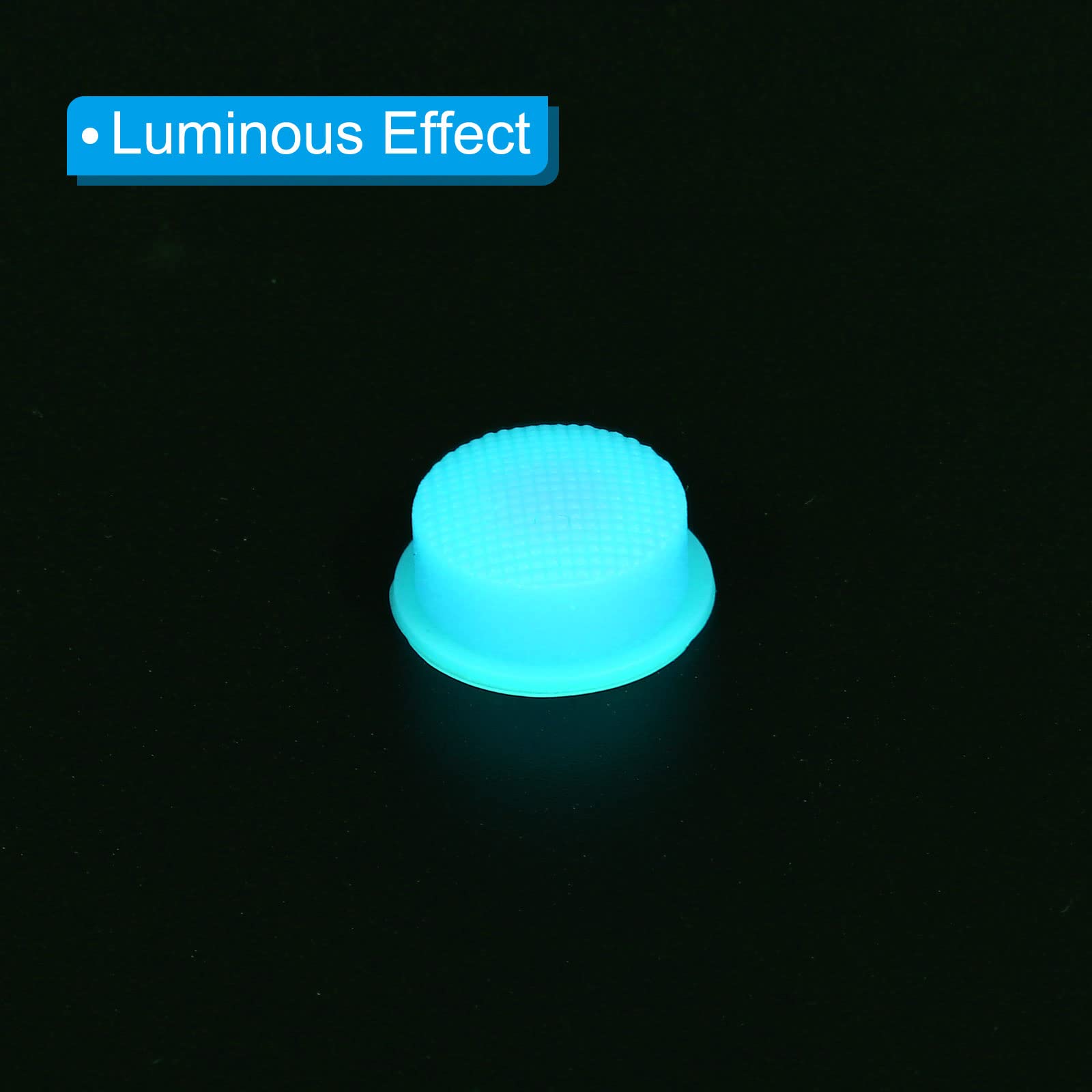 PATIKIL 0.63 LED Torcia Interruttore Tappo 4pz Silicone Morbido Scarpone Copertura per Spinta Pulsante Interruttore Elettrica Torcia Manuale Torce Fai da te Progetto Luminoso Blu