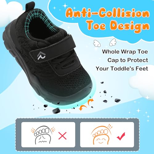 relxfeet Toddler Boys Girls Shoes Wide Toe Box Barefoot Sneakers Fashion Lightweight Breathable Tennis Walking Shoes3
