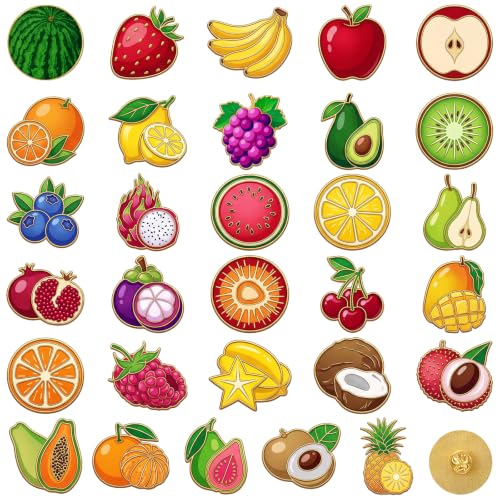 Image of Landical 30 /60 Pcs Cute Enamel Pins Bulk Plant Flower Animal Halloween Gothic Fall Pumpkin Cartoon Lapel Pin Brooches Jewelry Gift for Backpack Clothes Hats Accessories