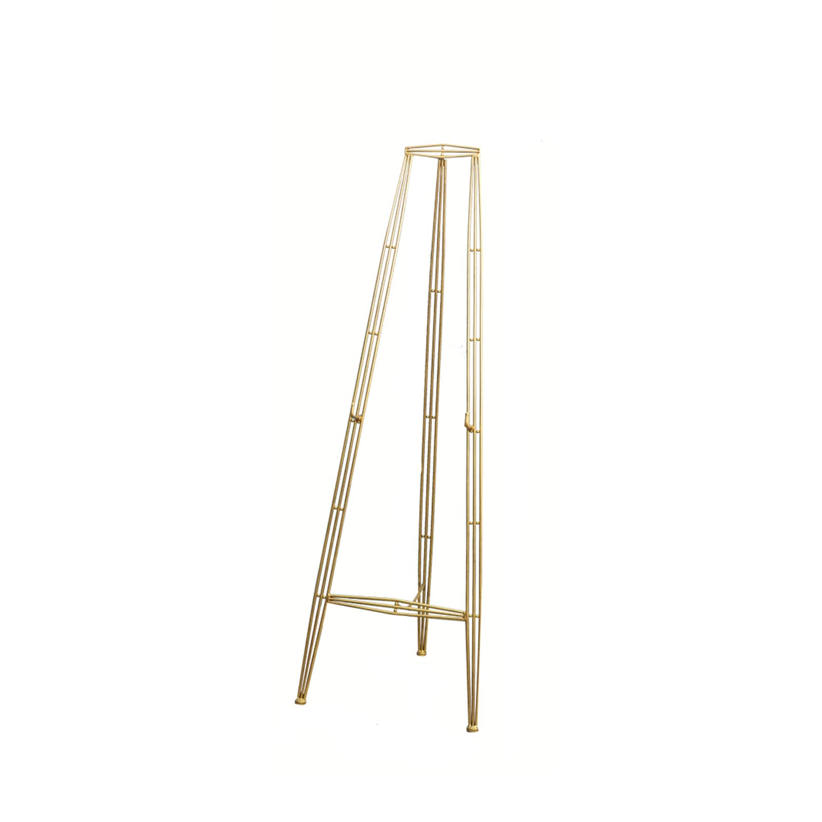 QUSYZD Gold Easel Stand for Display Wedding Sign & Poster - 130/150Cm Tall Easels for Display - Folding Portable Poster Easel - Adjustable Metal Easel Tripod,Gold-155cm