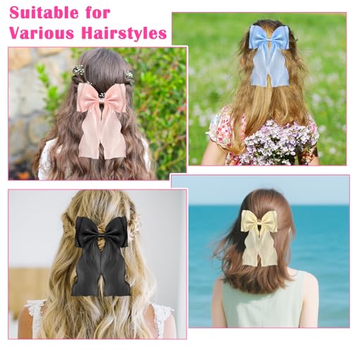 6PCS Lazos de Pelo para Mujer Clips de Metal miniatura 6