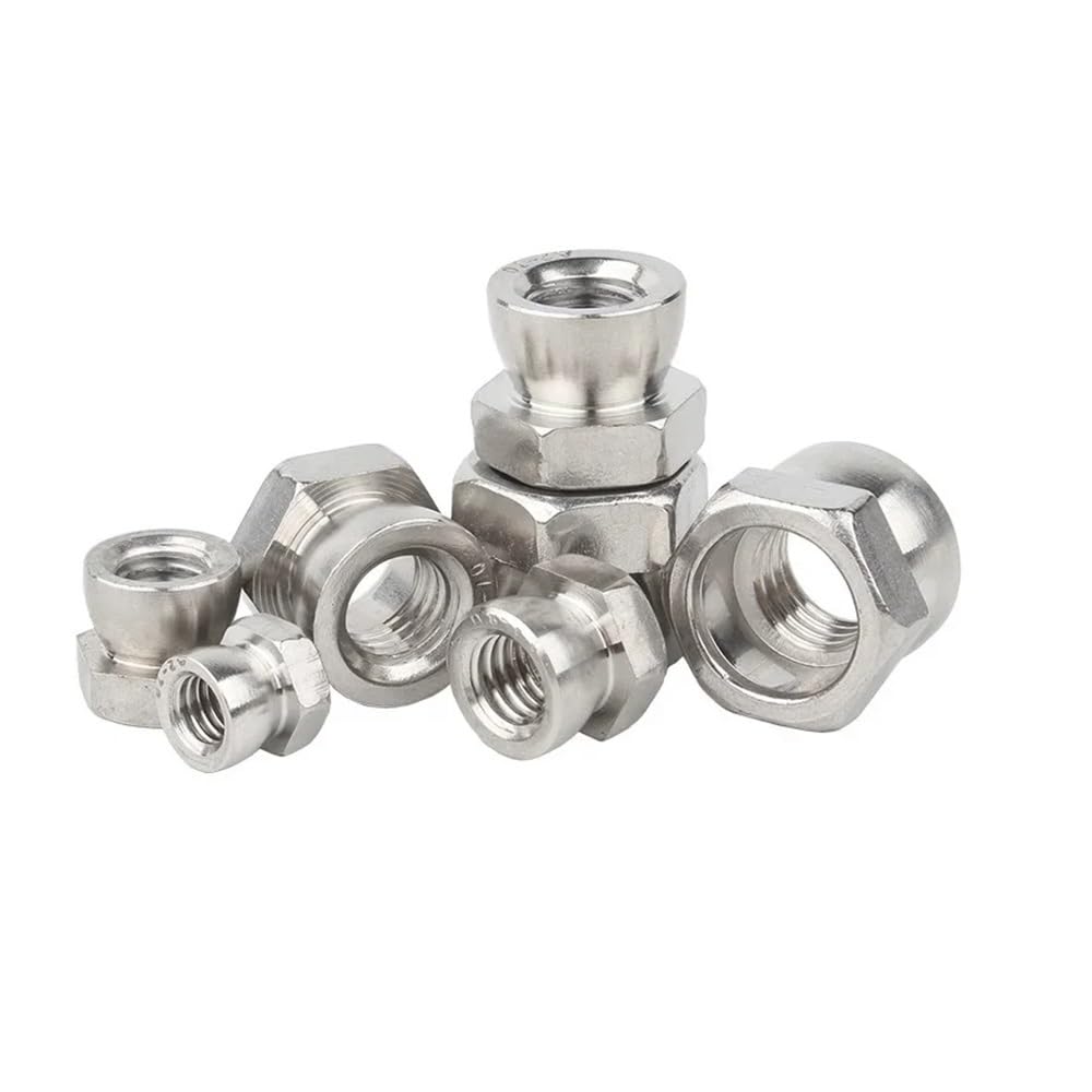 Dado a Mano 2-10 Pezzi M6 M8 M10 M12 Dado a Strappo Taglio a Strappo Twist 304 Tappo Dado in Acciaio Inossidabile(M6-10pcs)