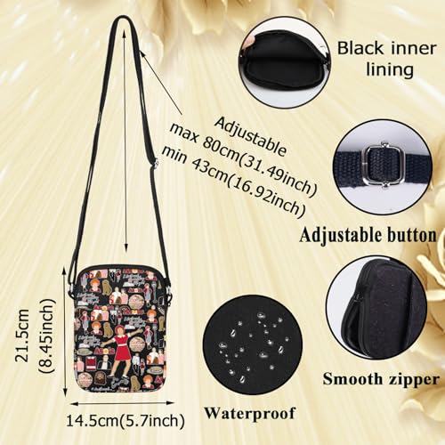 G2TUP Hope in Scarlet Crossbody Bag Orphan Grace Fans Gift Red Ribbon Girl Musical Shoulder Bag Hard-Knock Dreams Merch2