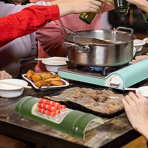 Plato para sushi de plástico estilo japonés miniatura 5