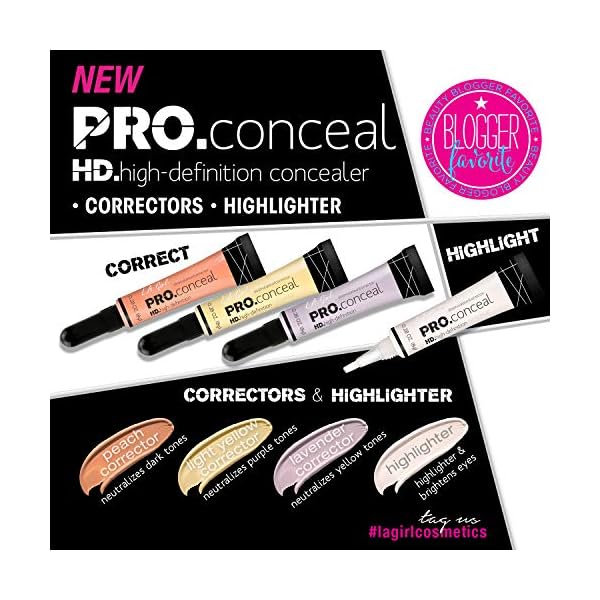 LA-Girl-Pro-Conceal-HD-Concealer-Peach-Corrector-028-Ounce L.A. Girl Pro Conceal HD Concealer, Peach Corrector, 0.28 Ounce