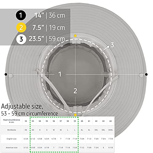 The Friendly Swede Sun Hats For Men And Women, Upf 50+ Fishing Boonie Hat For Safari And Summer,Wide Brim Bucket Hat For Men, Fishing Hat (2 Pack) Light Grey #TOP4